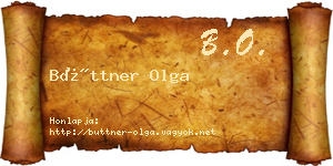 Büttner Olga névjegykártya
